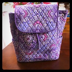 Vera Bradley small backpack in lilac tapestry